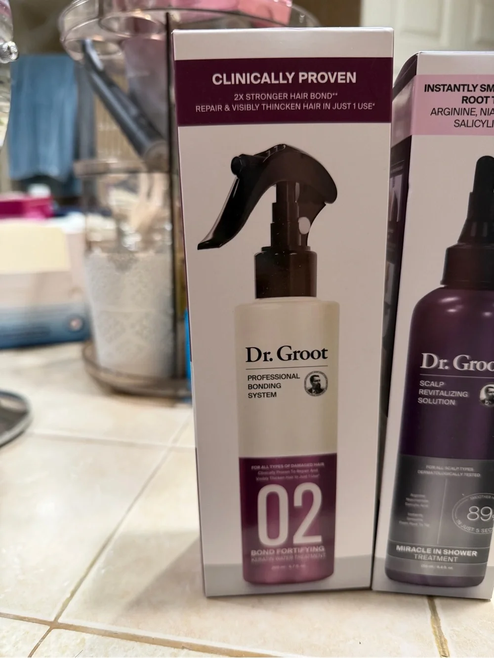 Dr. Groot Scalp Revitalizing & Bond Fortifying Products New in Box